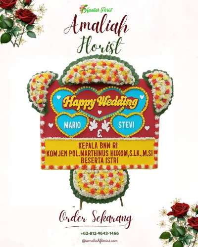 Karangan Papan Bunga Pernikahan di Melayu Baru